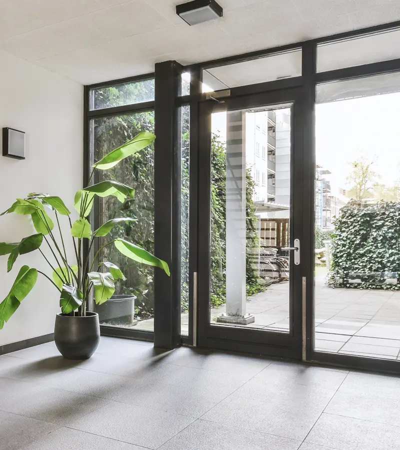 Puertas de acceso a edificios y locales comerciales