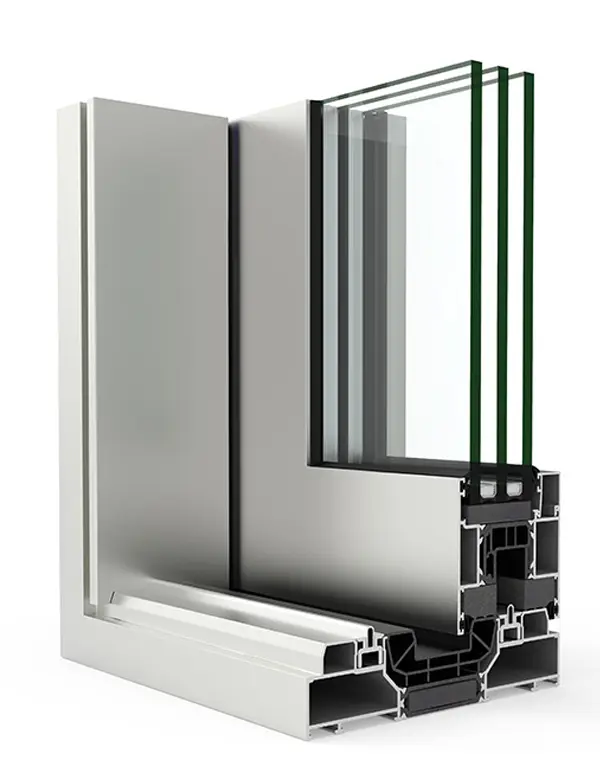 Perfilería del Sistema 4600 de Cortizo para puertas y ventanas correderas elevable