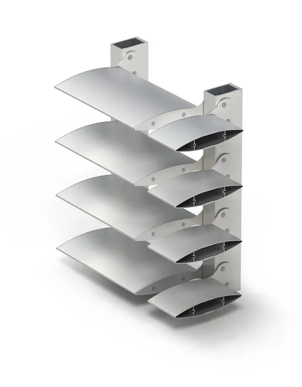 Lamas de aluminio para protección solar