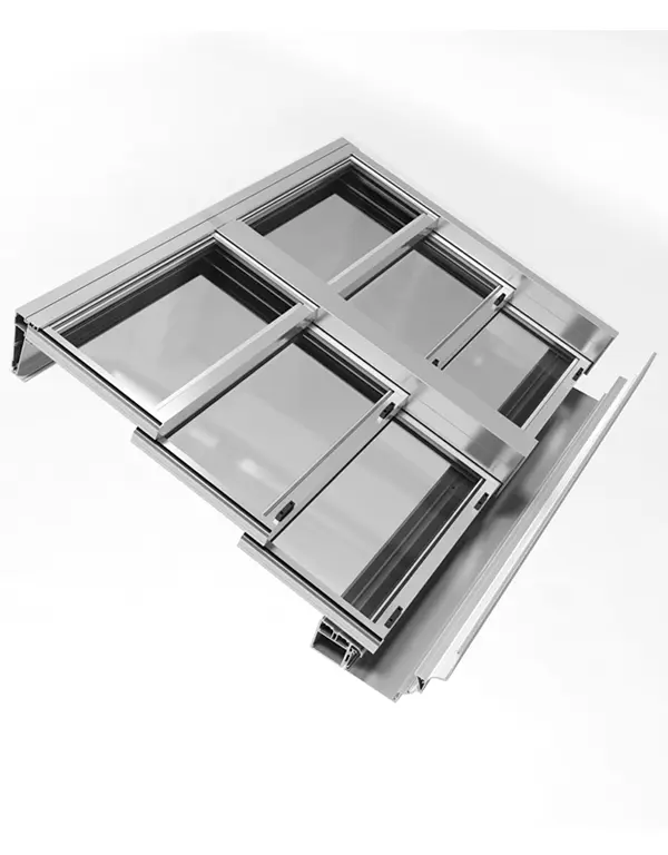 Sistema de techo móvil con perfilería de aluminio de CORTIZO